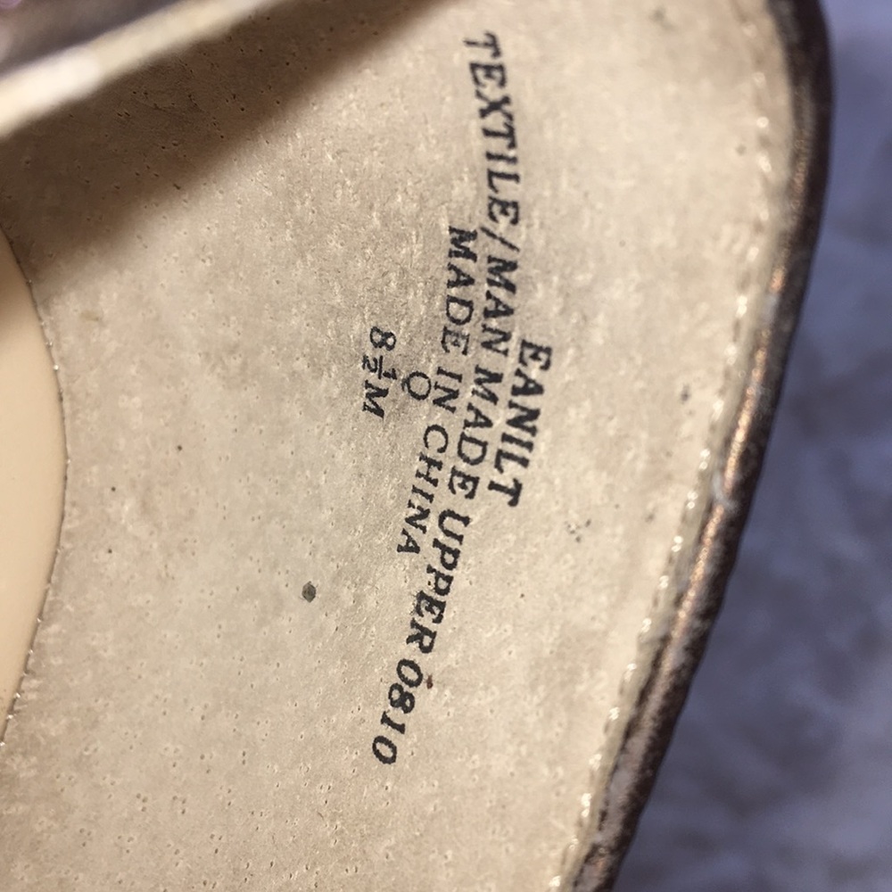 GUC Copper Glitter Ballet Flats by Enzo A.  Sz8.5 - Picture 6 of 8